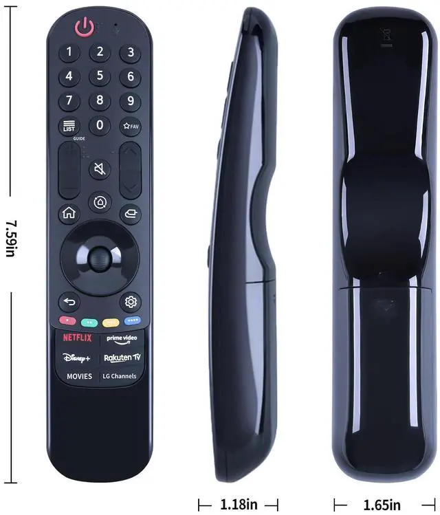 Alt view image 6 of 7 - MR23GA Infrared Replace Remote Applicable for LG 2023 B3 C3 G3 Z3 OLED Smart TV OLED77G3PUA OLED77Z2PUA OLED83C3PUA OLED65B3PUA OLED55B3PUA OLED77C3PUA OLED48C3PUA OLED65C3PUA OLED65G3PUA OLED55C3PUA