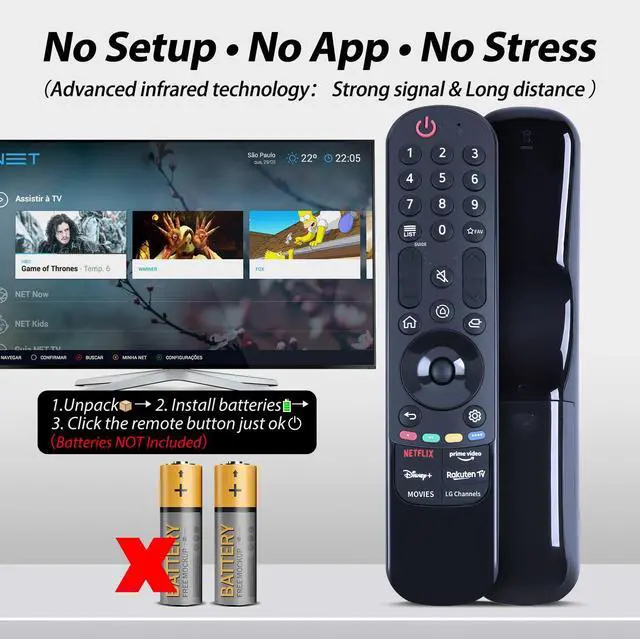 Alt view image 3 of 7 - MR23GA Infrared Replace Remote Applicable for LG 2023 B3 C3 G3 Z3 OLED Smart TV OLED77G3PUA OLED77Z2PUA OLED83C3PUA OLED65B3PUA OLED55B3PUA OLED77C3PUA OLED48C3PUA OLED65C3PUA OLED65G3PUA OLED55C3PUA