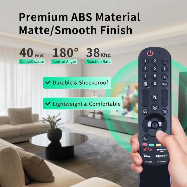 Alt view image 4 of 7 - MR23GA Infrared Replace Remote Applicable for LG 2023 B3 C3 G3 Z3 OLED Smart TV OLED77G3PUA OLED77Z2PUA OLED83C3PUA OLED65B3PUA OLED55B3PUA OLED77C3PUA OLED48C3PUA OLED65C3PUA OLED65G3PUA OLED55C3PUA
