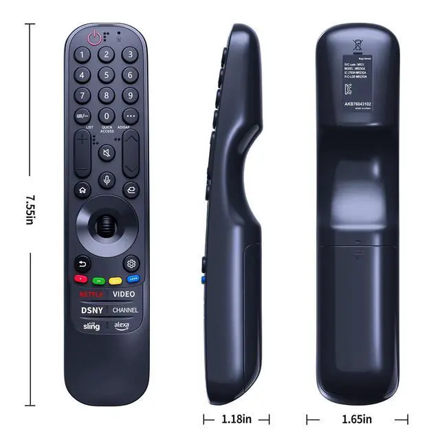 Alt view image 7 of 7 - MR23GA AKB76043102 Voice Remote Control Replacement Compatible with LG TV MR23GA AKB76043102 MR23GN AKB76043202-MR23GN OLED83C3PUA 86QNED80