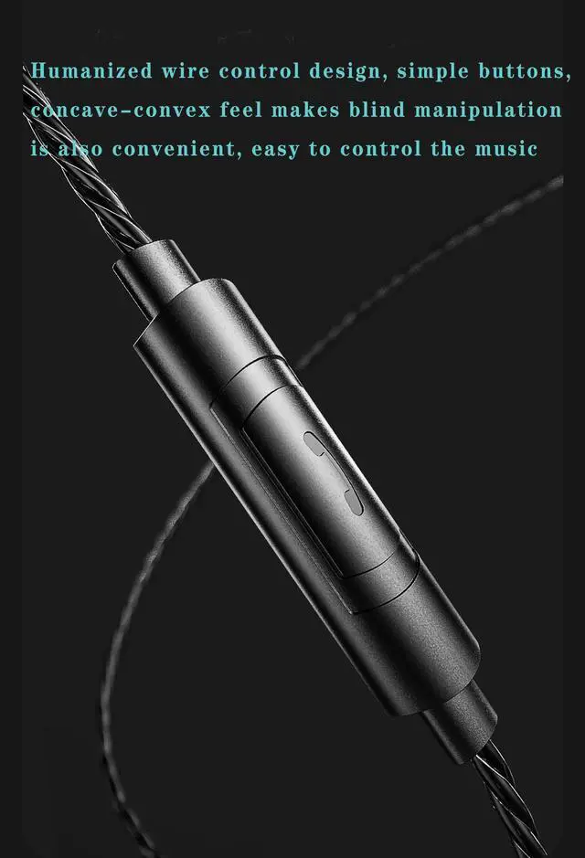 Alt view image 5 of 6 - DX2 Melody in Ear Monitors Wired Earbuds Headphones IEM HiFi Bass,Dynamic Dual Driver Wired Sport Earphone with TPE Cable for Musicians,Singer,on Stage,Studio,and Gym((Purple with Mic)