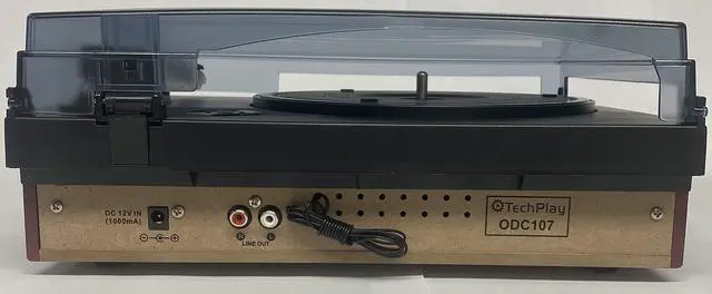 Alt view image 2 of 4 - TechPlay ODC107BT, Bluetooth Connection, 3-Speed Turntable FM Radio