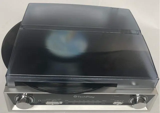 Alt view image 4 of 4 - TechPlay ODC107BT, Bluetooth Connection, 3-Speed Turntable FM Radio