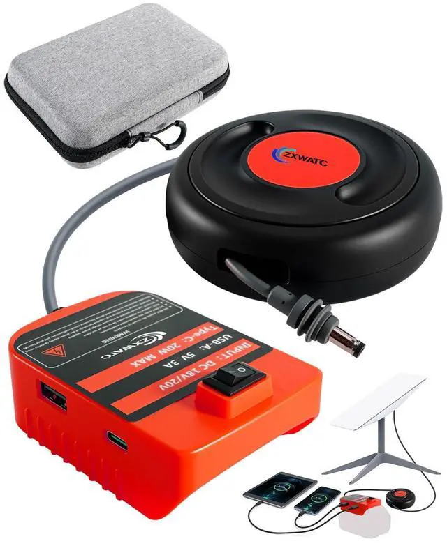 Main image of Starlink Mini Battery Adapter Compatible with Milwaukee 18V Battery Kit | Low-Voltage Protection, USB & Type-C Fast Charging, 10FT Heavy-Duty Cable, Portable Off-Grid Power, Storage Box Included