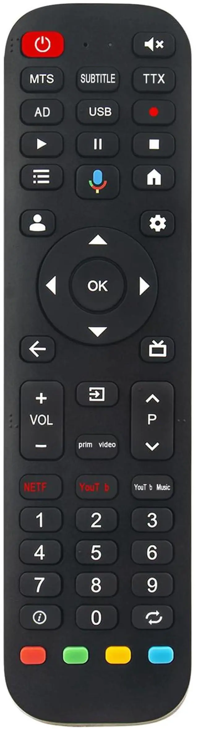 Main image of Voice Replacement Remote Compatible with FPD Canvas Series 4K UHD LED TV | with Smart Google TV CG40-P3, CG50-C3, CG75-C3, CG43-C3, CG55-C1, CA32-P3, CA43-P3, CG43-P3, CG65-C3, CG32-P3 Television