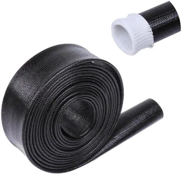 Main image of Heat Resistant Silicone Fiberglass Wire Sleeve 3/8" ID-15Ft | Flexible Heat Shielding Heat Resistant 380 Fahrenheit for Protect Automotive Brake Pipes/Fuel Lines/Wire Harnesses/Cables