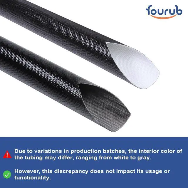 Alt view image 2 of 6 - Heat Resistant Silicone Fiberglass Wire Sleeve 3/8" ID-15Ft | Flexible Heat Shielding Heat Resistant 380 Fahrenheit for Protect Automotive Brake Pipes/Fuel Lines/Wire Harnesses/Cables