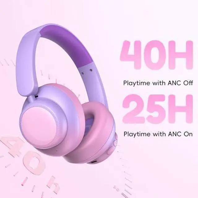 Alt view image 5 of 6 - Active Noise Cancelling Headphones for Kids & Wired Headphones for Kids Bundles