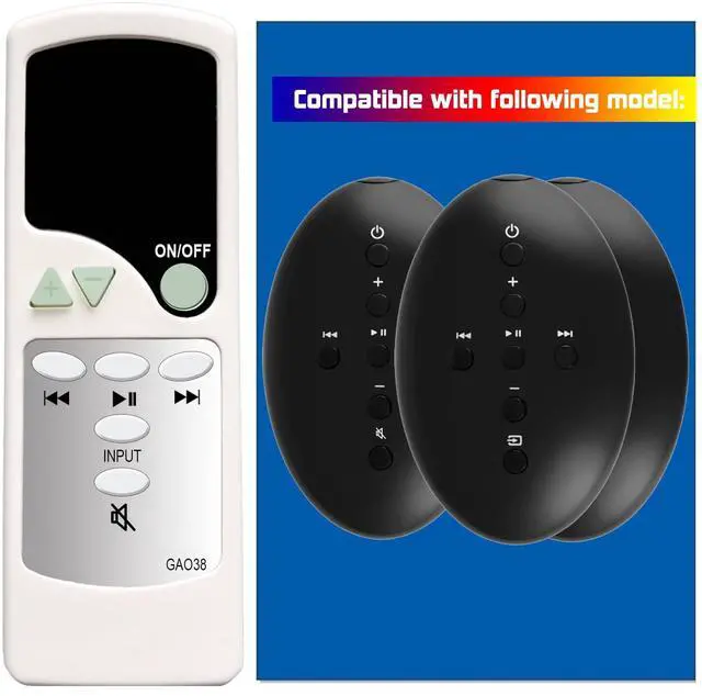 Main image of Replacement Remote Control for Bowers & Wilkins B&W MM1, Zeppelin Series (MINI, AIR, Z2), A5 & A7 ZZ25339 ZZ27014