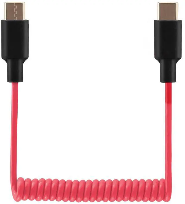 Main image of Audio Adapter Cable SC16 SC22 USB C to USB C for Rode Wireless GO II, ME, Pro Coiled Aux Cord Compatible with iPhone 16 15, McBook, PC, Laptop, Samsung Phones - 500mm