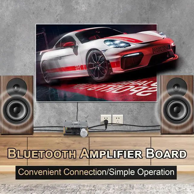 Alt view image 6 of 6 - C50HS Bluetooth Amplifier Board TPA3116D2 high Fidelity chip 12-24V DC Input, Supports USB Flash Memory, AUX, Bluetooth Multiple Input Modes