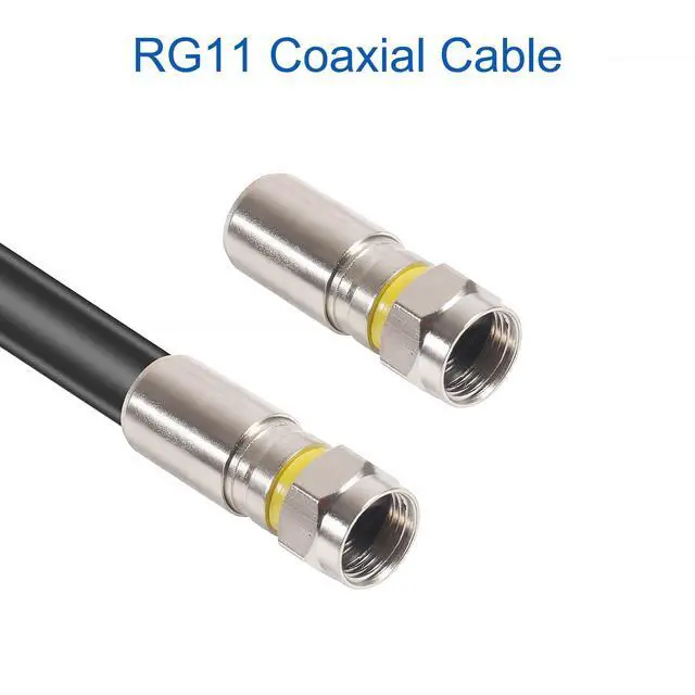 Alt view image 3 of 6 - 25pcs RG6 Connectors, F Type Connectors, RG6 Coax Cable Compression Adapter Plug for Satellite & Cable TV