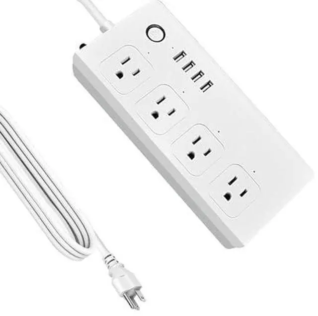 Main image of ZigBee Smart Power Strip Surge Protector,Smart Fast Charge, 4 Individually Controlled Outlets, Compatible with Alexa Google Home Phiilps HUE
