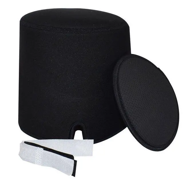 Alt view image 5 of 6 - Neoprene Protective Cover Case with Silicone Anti-Slip Pad for Homepod Speaker-Black