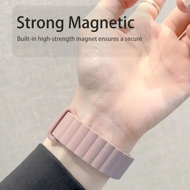 Alt view image 5 of 6 - Compatible with FANY Smart Watch Band, Silicone Sport Loop Bracelet Wristband Strap Compatible with FANY luna 1.1'' Smart Watch