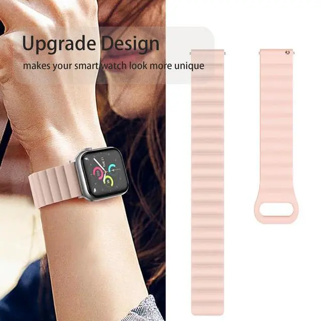 Alt view image 4 of 6 - Compatible with FANY Smart Watch Band, Silicone Sport Loop Bracelet Wristband Strap Compatible with FANY luna 1.1'' Smart Watch