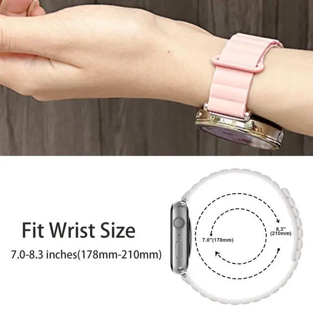Alt view image 6 of 6 - Compatible with FANY Smart Watch Band, Silicone Sport Loop Bracelet Wristband Strap Compatible with FANY luna 1.1'' Smart Watch
