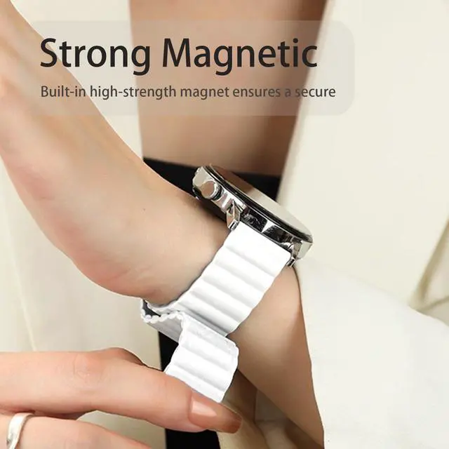 Alt view image 5 of 6 - Compatible with FANY Smart Watch Band, Silicone Sport Loop Bracelet Wristband Strap Compatible with FANY luna 1.1'' Smart Watch