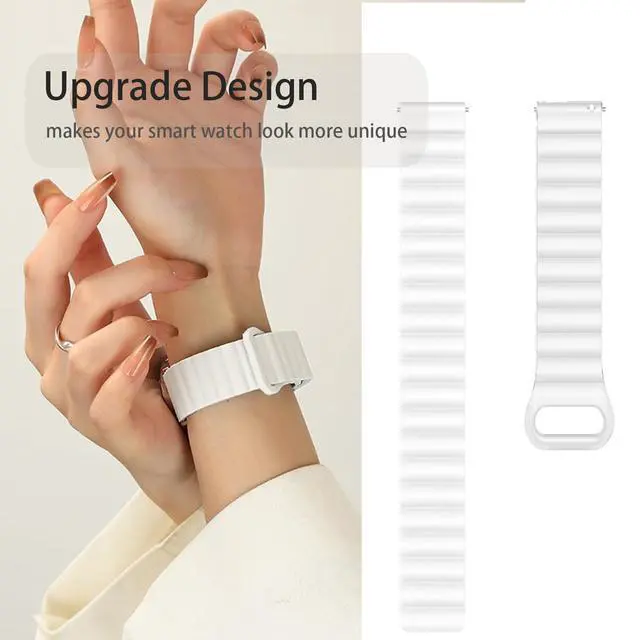 Alt view image 4 of 6 - Compatible with FANY Smart Watch Band, Silicone Sport Loop Bracelet Wristband Strap Compatible with FANY luna 1.1'' Smart Watch