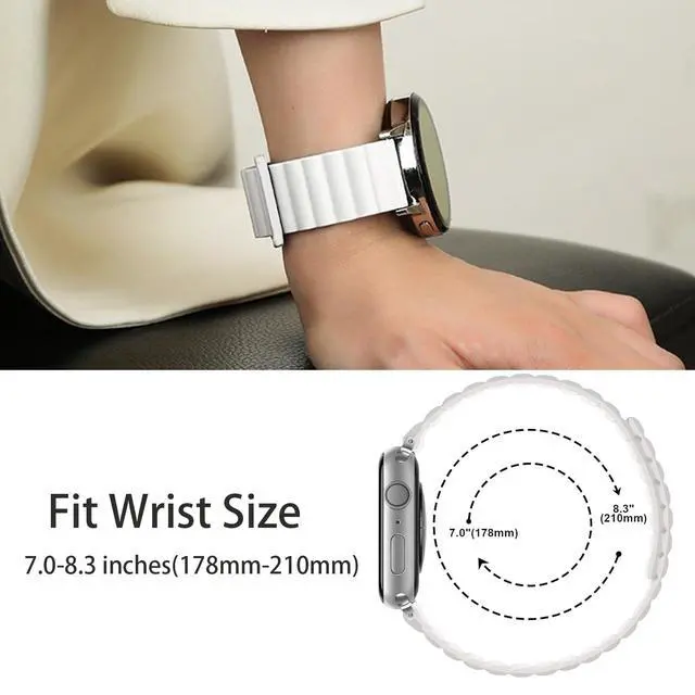 Alt view image 6 of 6 - Compatible with FANY Smart Watch Band, Silicone Sport Loop Bracelet Wristband Strap Compatible with FANY luna 1.1'' Smart Watch