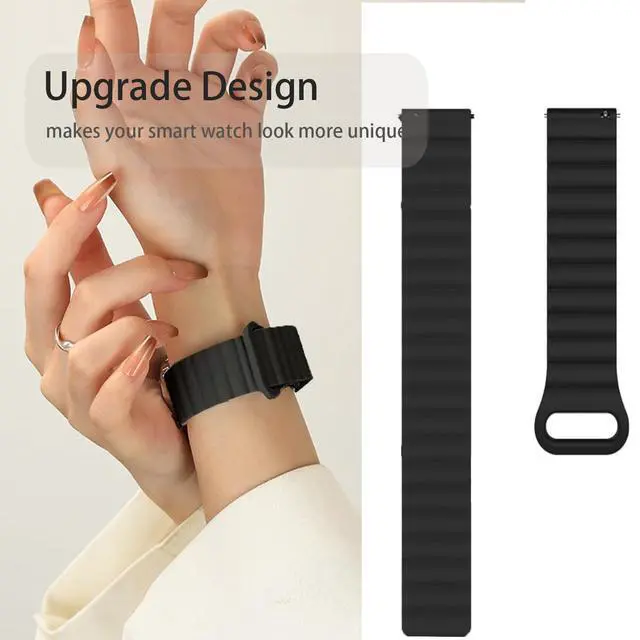Alt view image 4 of 6 - Compatible with FANY Smart Watch Band, Silicone Sport Loop Bracelet Wristband Strap Compatible with FANY luna 1.1'' Smart Watch