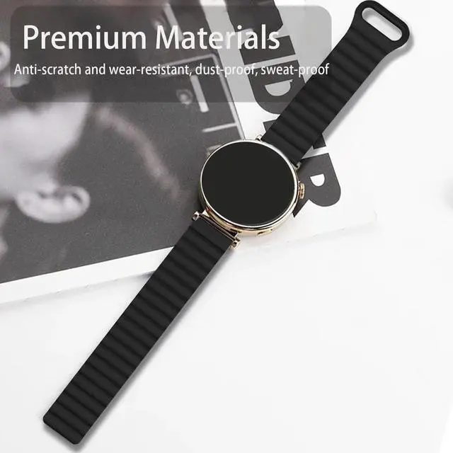 Alt view image 5 of 6 - Compatible with FANY Smart Watch Band, Silicone Sport Loop Bracelet Wristband Strap Compatible with FANY luna 1.1'' Smart Watch