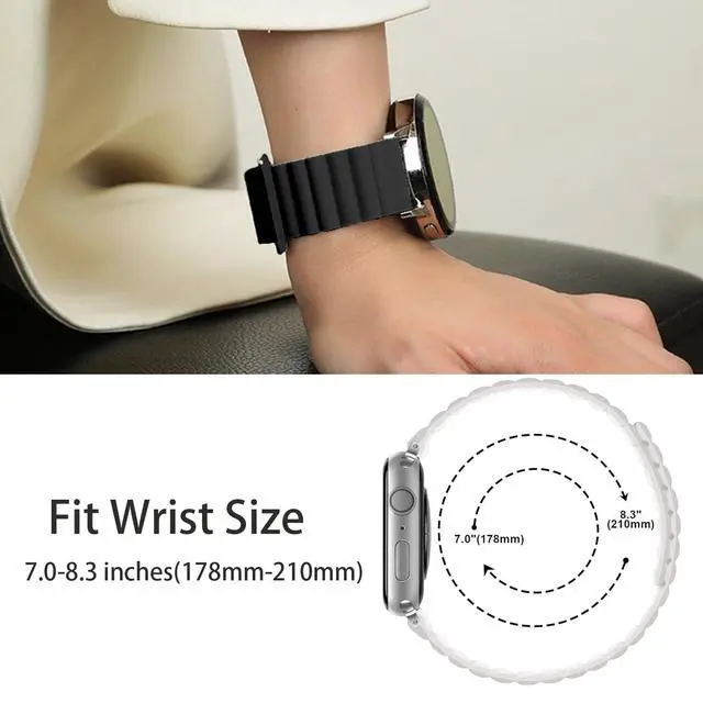 Alt view image 6 of 6 - Compatible with FANY Smart Watch Band, Silicone Sport Loop Bracelet Wristband Strap Compatible with FANY luna 1.1'' Smart Watch