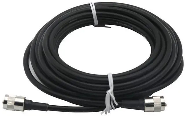 Alt view image 5 of 7 - Universal Roll Bar Mirror Antenna Mount with NMO Connector | w/16.4ft RG58 UHF PL259 Male to Male Coaxial Cable