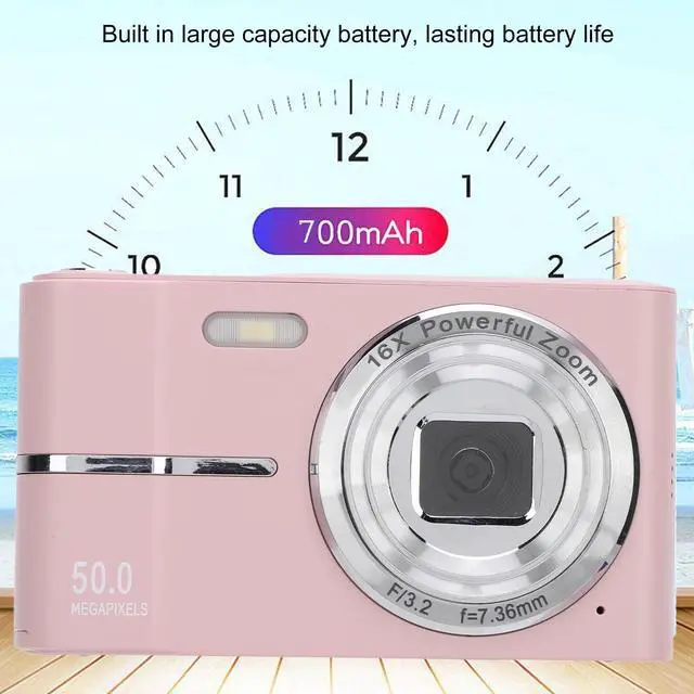 Alt view image 3 of 7 - Digital Camera, Autofocus FHD 1080P 50MP Vlogging Camera, 16X Zoom Portable Camera Compact Small Video Cam Shoot Digital Camera for Beginner