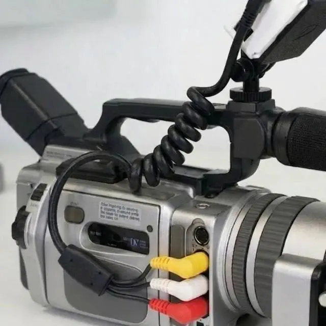 Alt view image 4 of 6 - 3.5mm to 3 RCA A/V Cable Compatible with Sony Handycam Camcorder and ImmersionRC Powerplay Coiled Plug and Play, No Cable Spacer Needed (Black, Red, White, Yellow)