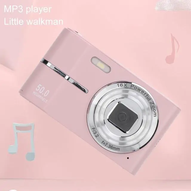 Alt view image 7 of 7 - Digital Camera, Autofocus FHD 1080P 50MP Vlogging Camera, 16X Zoom Portable Camera Compact Small Video Cam Shoot Digital Camera for Beginner