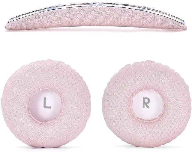 Main image of Replacement Cushions Kit 2 IN1 Mesh Fabric Ear Pads + Headband Compatible with JBL Tune 600(T600BTNC 600BTNC)/660(T660NC 660NC)/670(T670NC 670NC) Headphones (Pink)