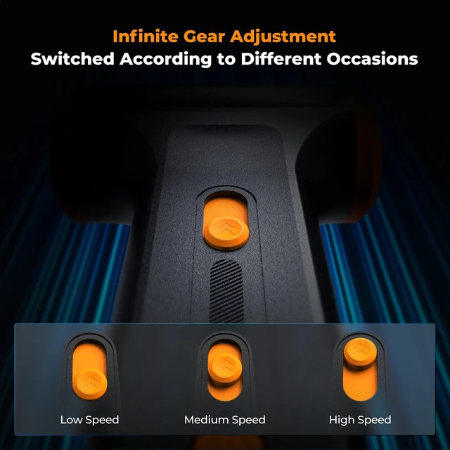 Alt view image 4 of 7 - Compressed Air Duster, 3 Gear Adjustable 5000mAH,Rechargeable | Low Gear for 120 Mins,with 3 Sets of Nozzles,Adjustable and Portable,for Deep Computer Clean, Keyboard, Car Dry, Home,B100