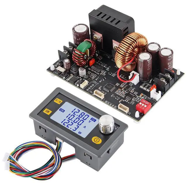 Alt view image 2 of 7 - DC Buck Converter with Meter 6-70V to 0-60V 20A 1200W Adjustable Power Supply Fixed 5V 9V 12V 24V 36V 48V 60V Output CNC Voltage Regulator Step Down Module