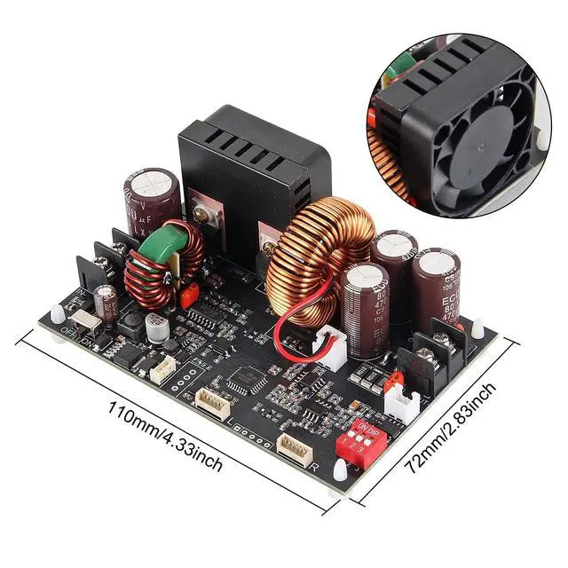 Alt view image 6 of 7 - DC Buck Converter with Meter 6-70V to 0-60V 20A 1200W Adjustable Power Supply Fixed 5V 9V 12V 24V 36V 48V 60V Output CNC Voltage Regulator Step Down Module