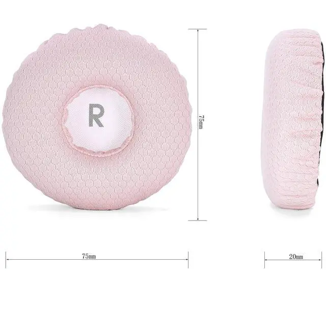 Alt view image 7 of 7 - Replacement Cushions Kit 2 IN1 Mesh Fabric Ear Pads + Headband Compatible with JBL Tune 600(T600BTNC 600BTNC)/660(T660NC 660NC)/670(T670NC 670NC) Headphones (Pink)