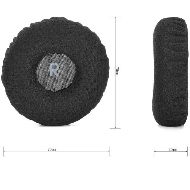 Alt view image 7 of 7 - Replacement Cushions Kit 2 IN1 Mesh Fabric Ear Pads + Headband Compatible with JBL Tune 600(T600BTNC 600BTNC)/660(T660NC 660NC)/670(T670NC 670NC) Headphones (Black)