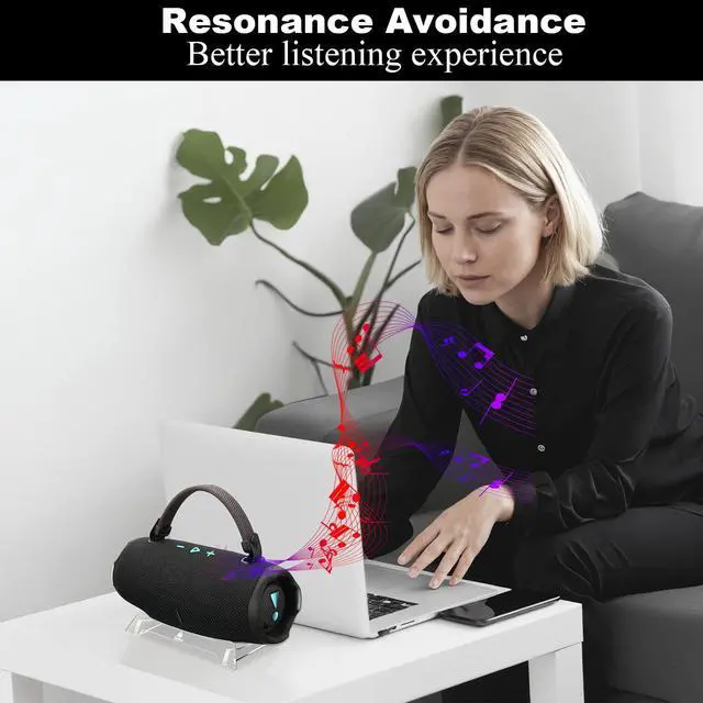 Alt view image 5 of 7 - Desktop Stand for Charge 6/Charge 5/Charge 4 Speaker, Acrylic Table Holder Speaker Stand Base Display Stand Anti-Slip Table Stand (Transparent)