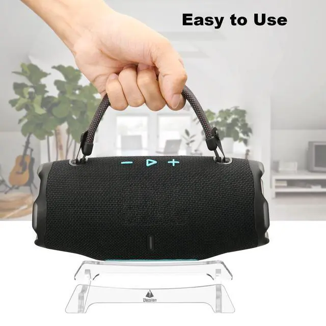 Alt view image 7 of 7 - Desktop Stand for Charge 6/Charge 5/Charge 4 Speaker, Acrylic Table Holder Speaker Stand Base Display Stand Anti-Slip Table Stand (Transparent)