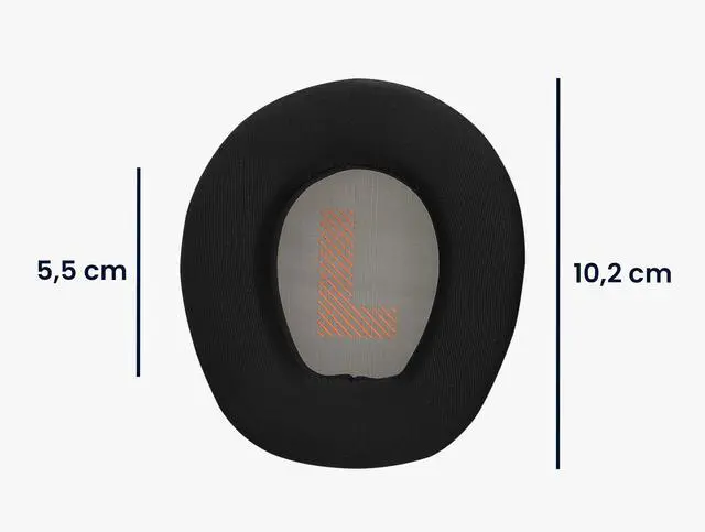 Alt view image 6 of 7 - 2X Headphone EarpPads for JBL Quantum 300 / Quantum 200 Replacement Ear Pads - Cooling Gel Headphone Ear Covers - Black