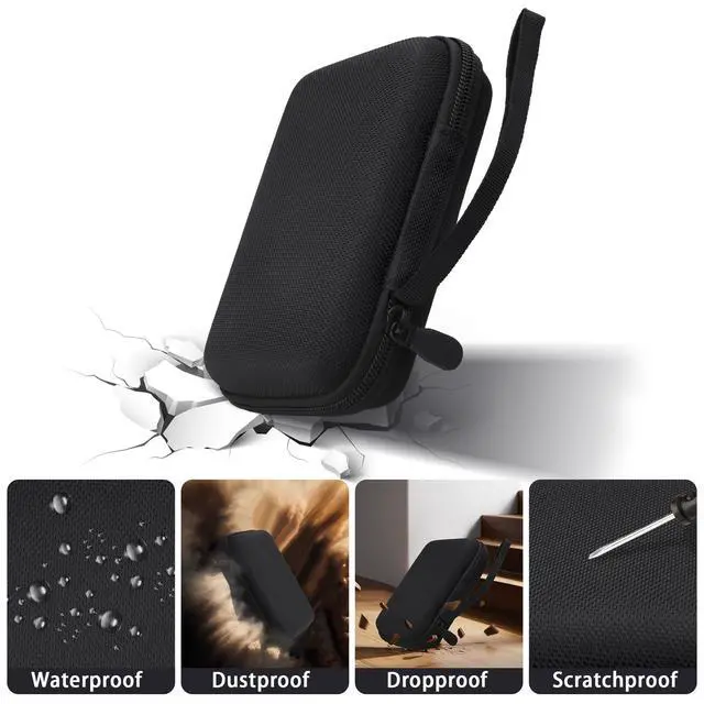 Alt view image 5 of 6 - Hard Case for Plaud NotePin/NotePin S AI Voice Recorder | Compatible with Custom Foam Insert, Holds NotePin Recorder, Magnetic Pin, Clip, Charging Dock and Cable,Wristband, Black Case