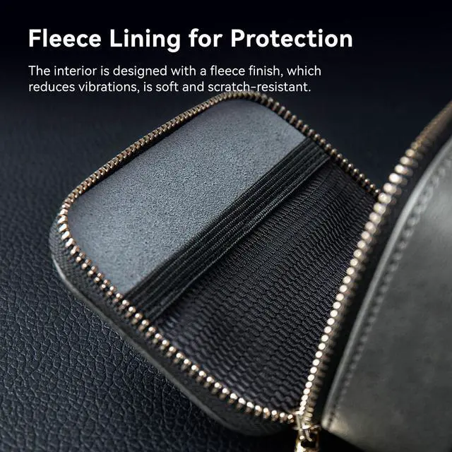 Alt view image 5 of 7 - KBEAR BP05 PU Large Zippered Earphone Storage Case, Hard Carrying Bag,Protective Storage Box,Wired Headphones,Earphones,Earbuds IEM Case Suitable for KZ ZS10 Pro/AS16,CCZ DC03