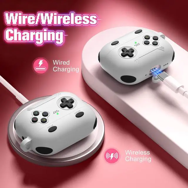 Alt view image 4 of 6 - for Airpods Pro 3 Case Cute Game Console Design with Detachable Lanyard | Full Body Soft Silicone Compatible with Apple AirPod Pro 3rd Generation Cover with Cleaner Kit,Shockproof,Anti-Scratch