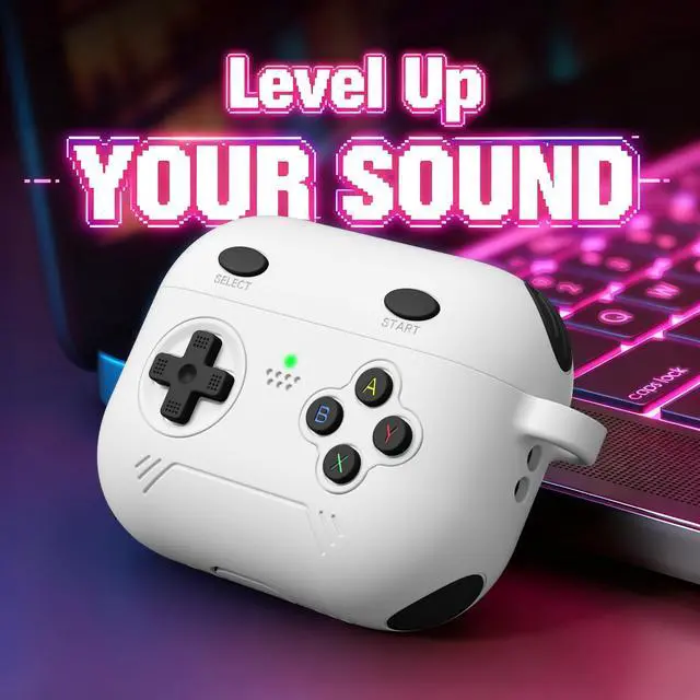 Alt view image 2 of 6 - for Airpods Pro 3 Case Cute Game Console Design with Detachable Lanyard | Full Body Soft Silicone Compatible with Apple AirPod Pro 3rd Generation Cover with Cleaner Kit,Shockproof,Anti-Scratch