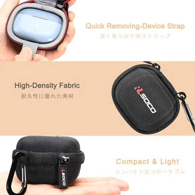 Alt view image 5 of 7 - Carrying Case for JBL Vibe Beam/Vibe Beam 2/Tune 230NC TWS/Vibe 200TWS/Tune 130NC/Tune Beam/Tune Beam 2/Wave 200TWS True Wireless Noise Cancelling Earbuds (Case Only)