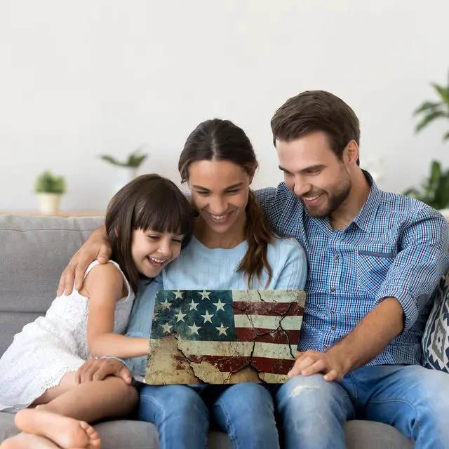 Alt view image 6 of 7 - Laptop Skin Decal HP 14" - US Flag, Laptop Cover Sticker, No Cutting Required, No Bubble, Waterproof, Scratch Resistant - Including Wide Screen and Wrist Pad