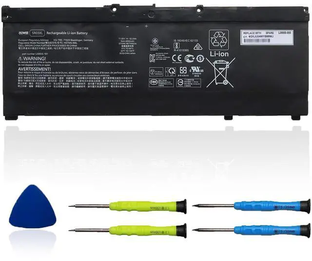 Main image of SR03XL HSTNN-IB8L Laptop Battery Compatible with Hp Pavilion 15-CX00 Envy x360 15-cn0000 17-bw0000 Series HSTNN-DB8Q L08934-2C1 L08934-1B1 L08855-855 11.55V 52.5Wh 4550mAh