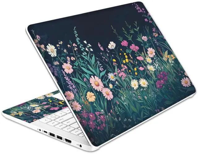 Main image of Laptop Skin Decal HP 14" - Botanical, Laptop Cover Sticker, No Cutting Required, No Bubble, Waterproof, Scratch Resistant - Including Wide Screen and Wrist Pad