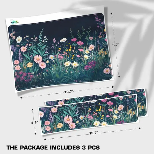 Alt view image 2 of 7 - Laptop Skin Decal HP 14" - Botanical, Laptop Cover Sticker, No Cutting Required, No Bubble, Waterproof, Scratch Resistant - Including Wide Screen and Wrist Pad