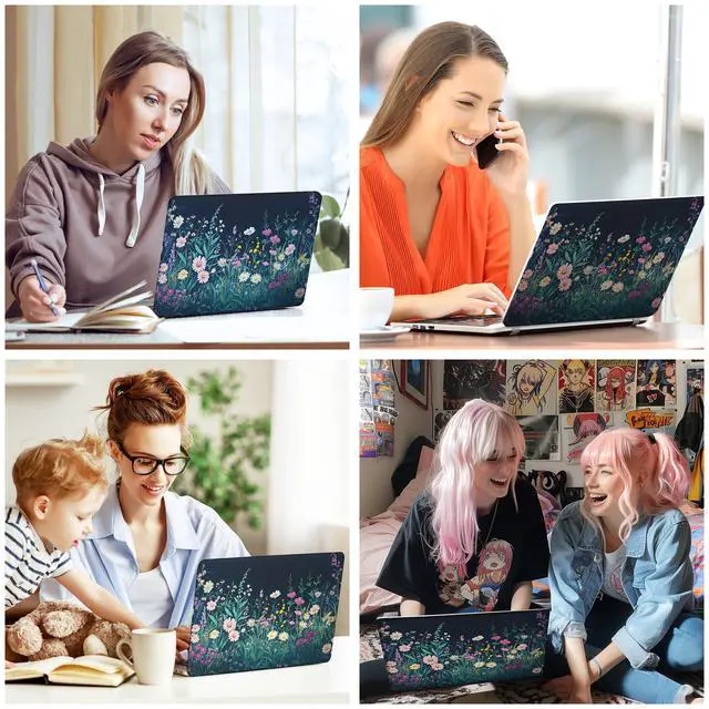 Alt view image 6 of 7 - Laptop Skin Decal HP 14" - Botanical, Laptop Cover Sticker, No Cutting Required, No Bubble, Waterproof, Scratch Resistant - Including Wide Screen and Wrist Pad